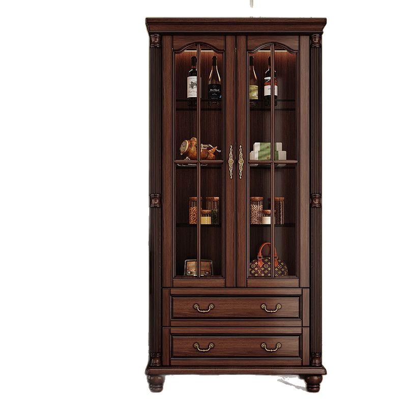 Wine & Beer Shop - Vitrine de vidro combinada com madeira