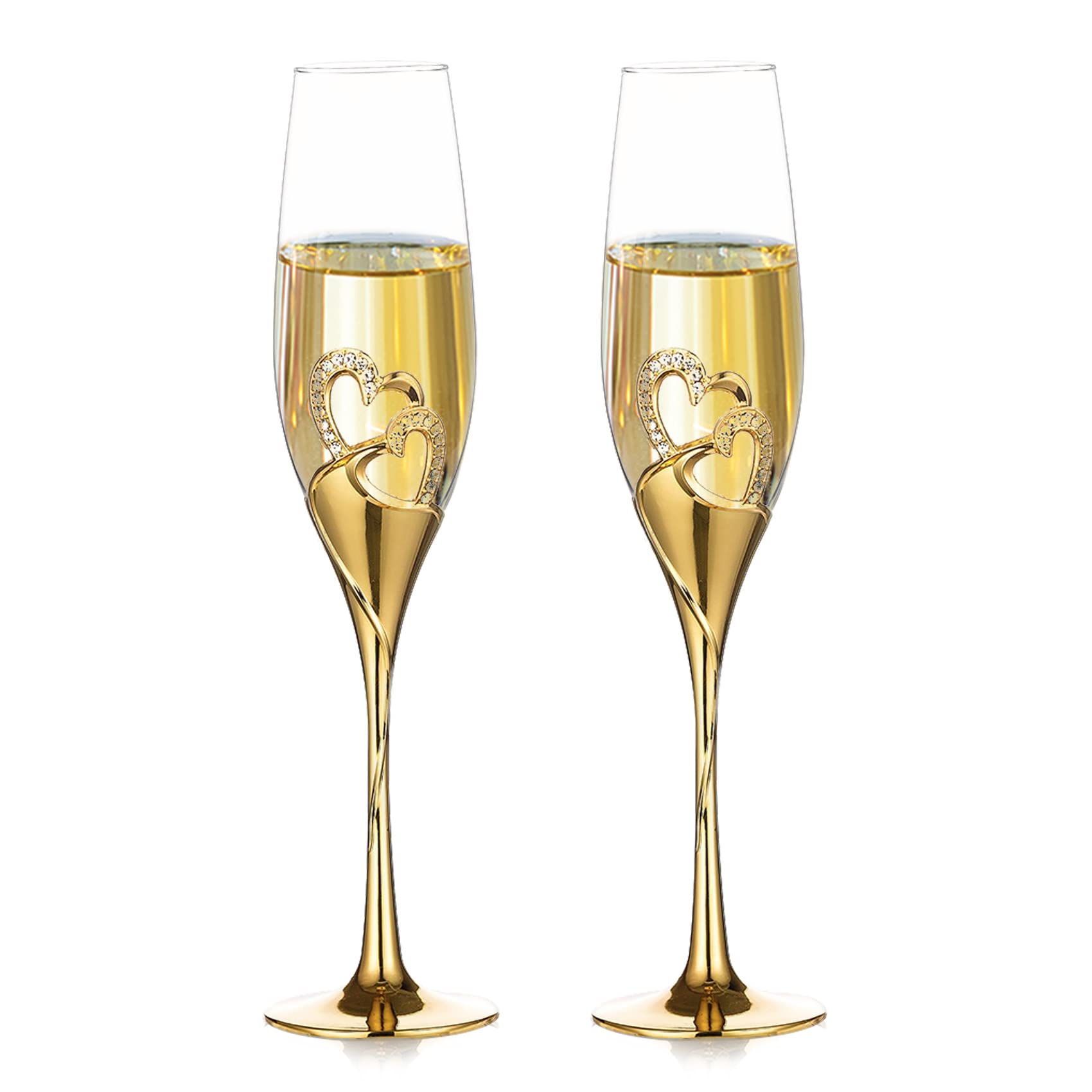 Champagne Flute Pair - Copos de vinho tinto 200ml, copos
