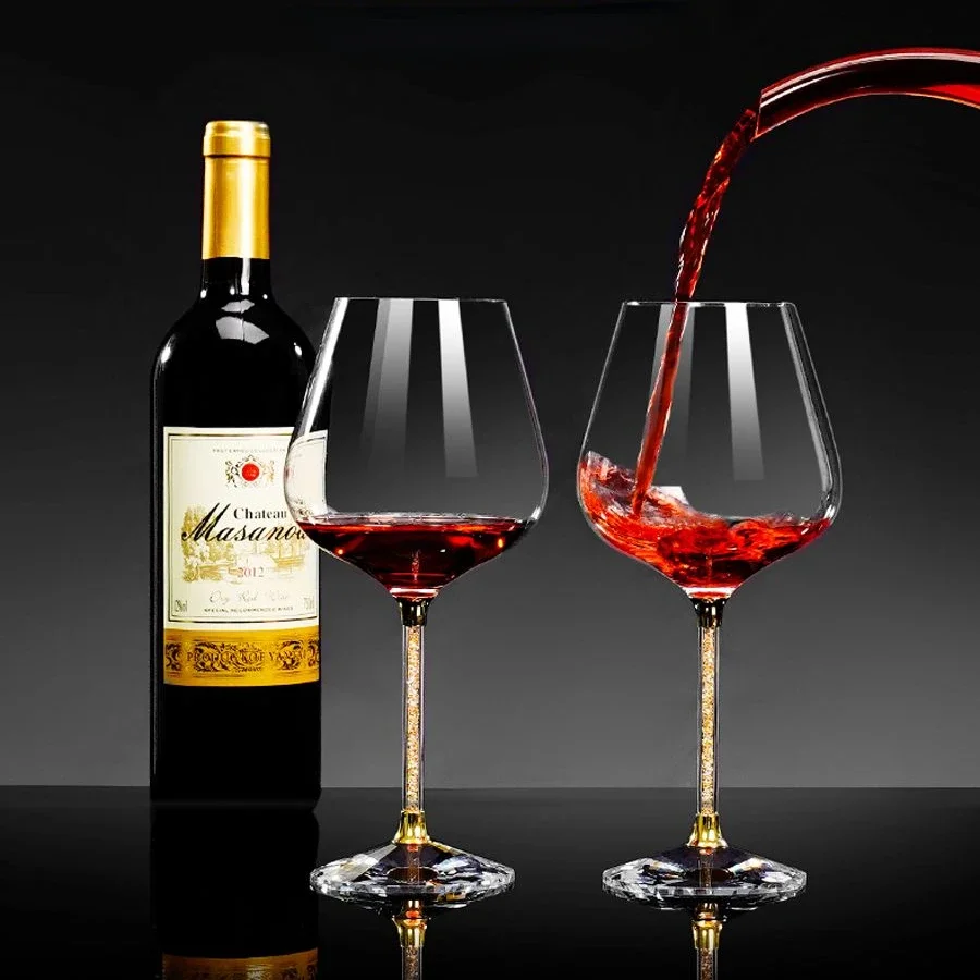 Champagne Flute Pair - Luz de luxo high-end copo de