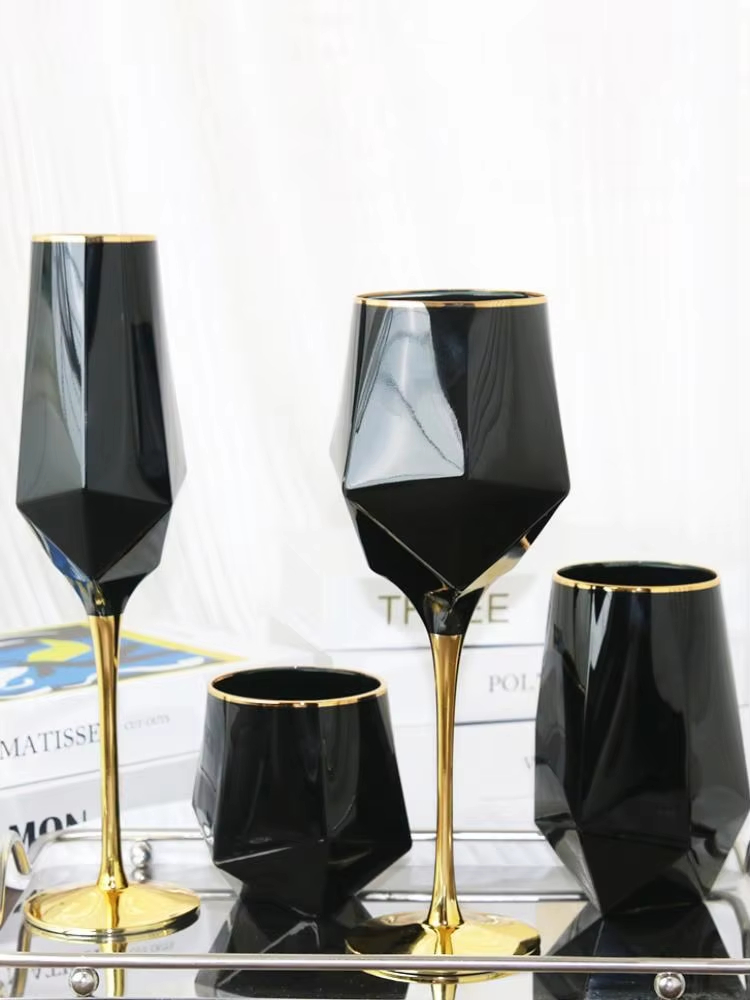 Wine Beer Champagne - Taça de vidro de vinho com