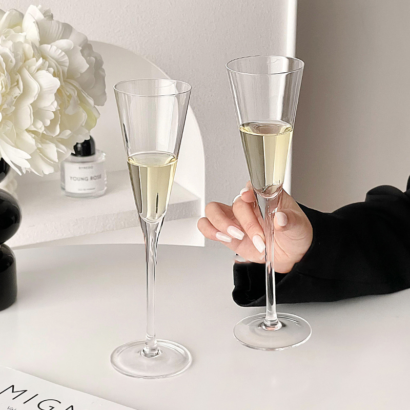 Champagne Flute Pair - Copos de champanhe cerimonia românticos franceses