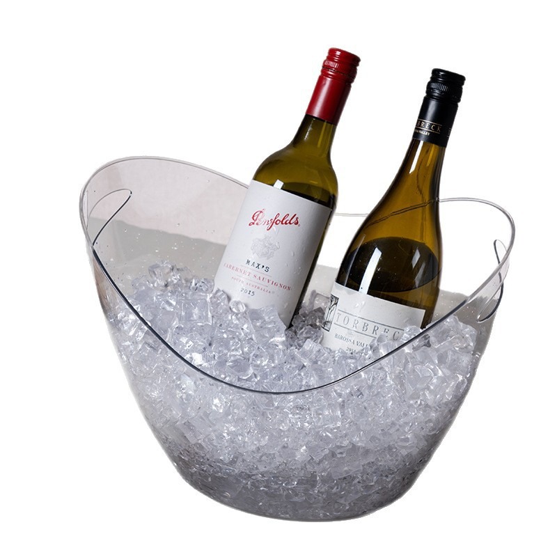 Wine Beer Champagne - Balde de Gelo Transparente de 8L,