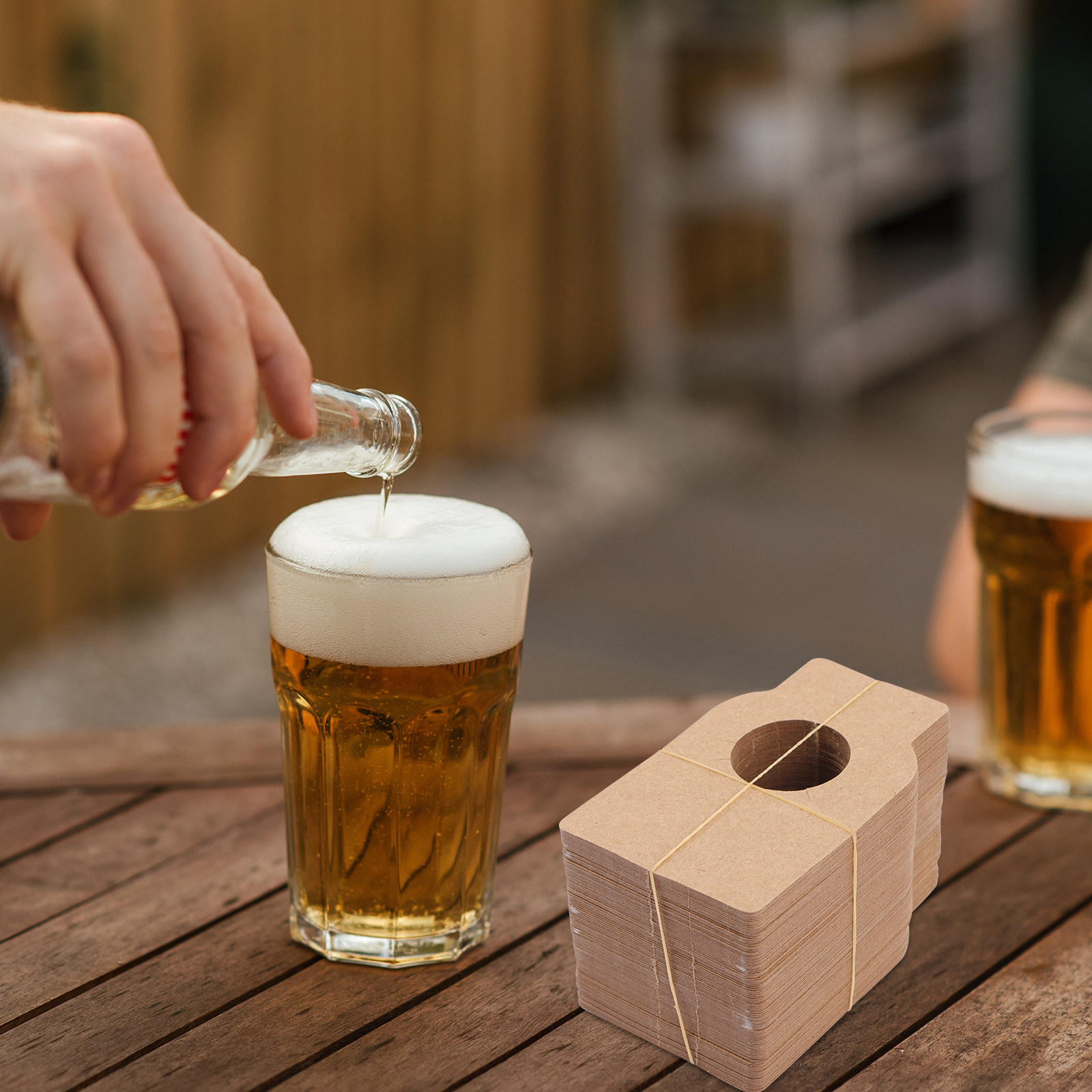 Wine In Beer Name - 100 Etiquetas de Papel Kraft para