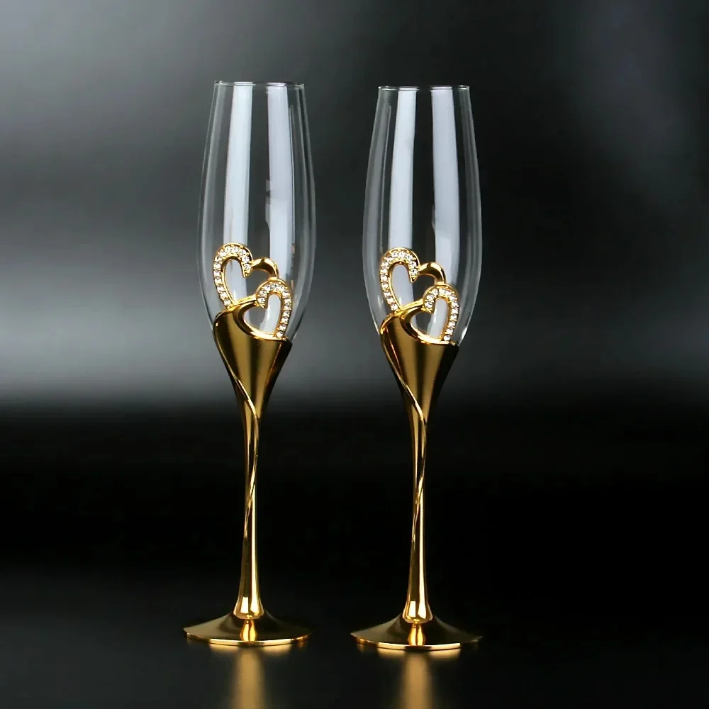 Copos elegantes de flautas de  - Champagne Flute Pair avaliação e preço
