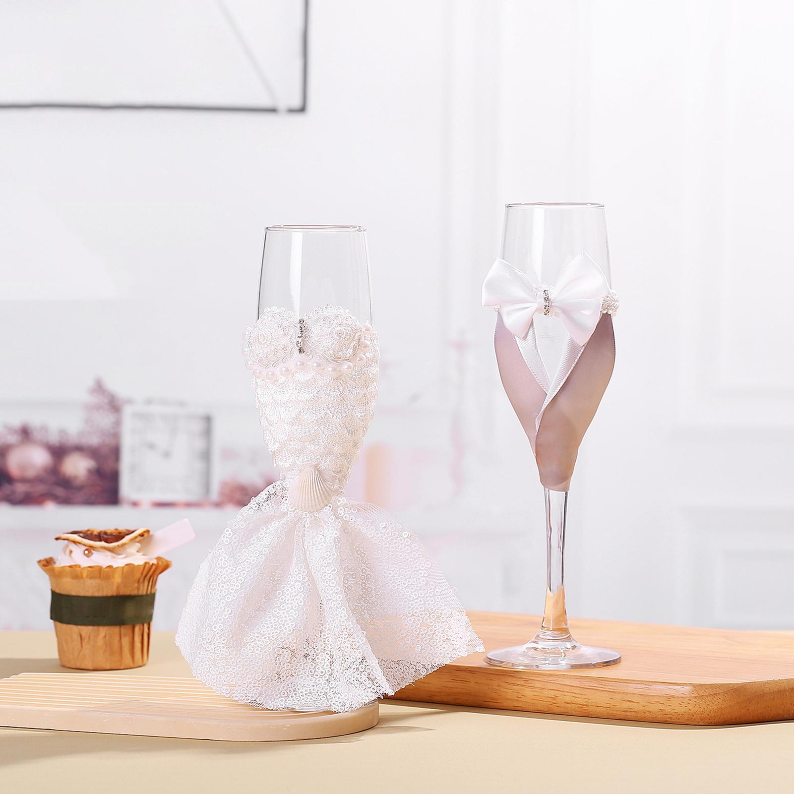 Noiva e noivo óculos de champa - Champagne Flute Pair avaliação e preço