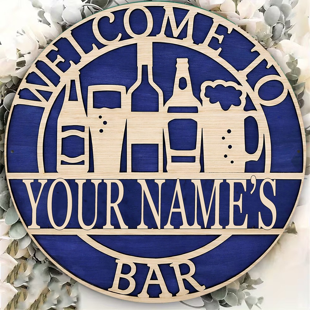 [2D Plano] 1 unidade Placa de  - Wine In Beer Name avaliação e preço