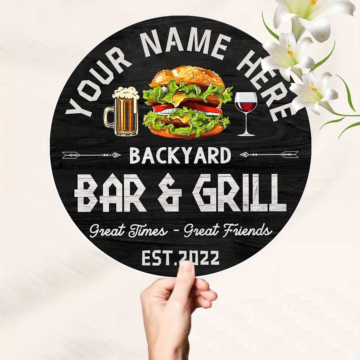 Letreiro Personalizado 2D Plan - Wine With Beer Name avaliação e preço