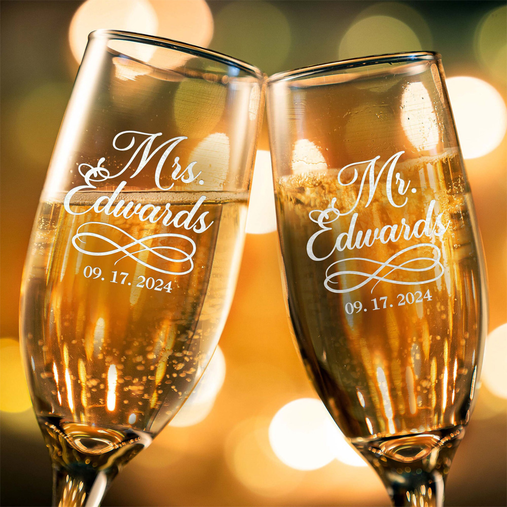 Flautas de champanhe personali - Champagne Flute Pair avaliação e preço