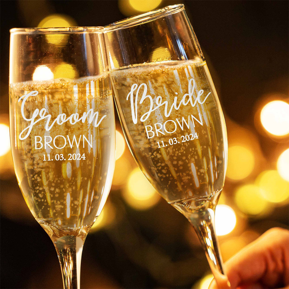 Flautas de champanhe personali - Champagne Flute Pair avaliação e preço