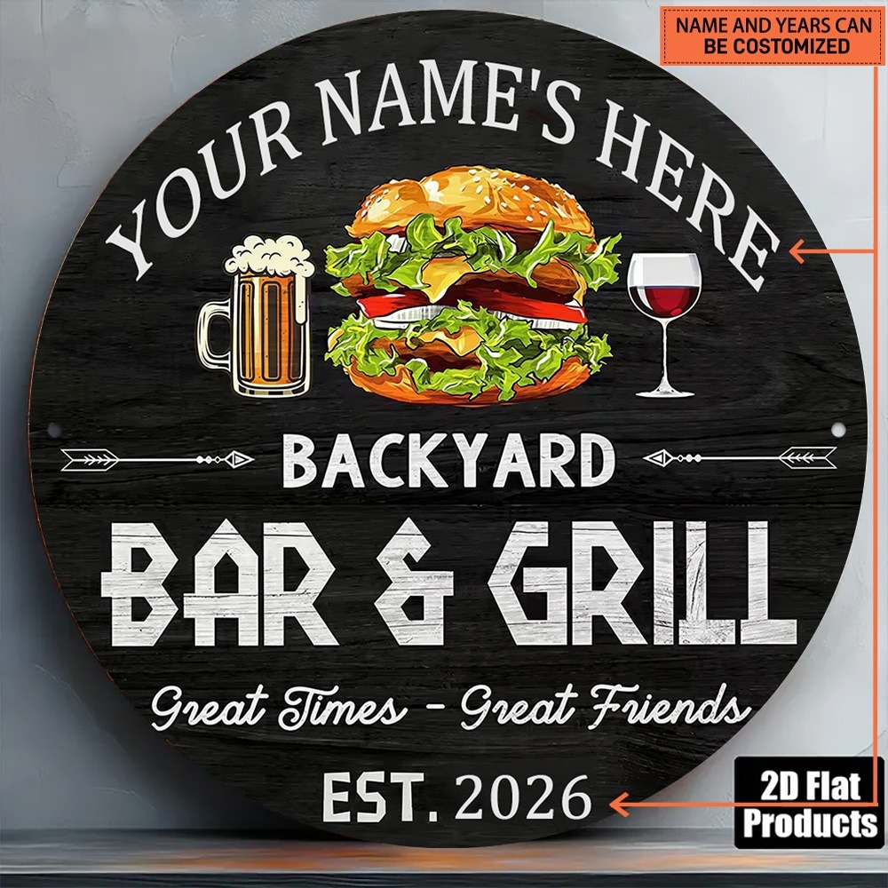 [2D Plano] 1 unidade Placa de  - Wine In Beer Name avaliação e preço