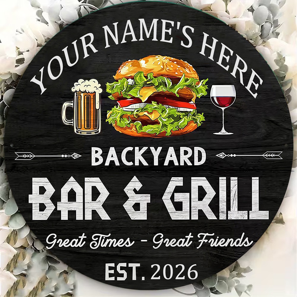 [2D Plano] 1 unidade Placa de  - Wine In Beer Name avaliação e preço