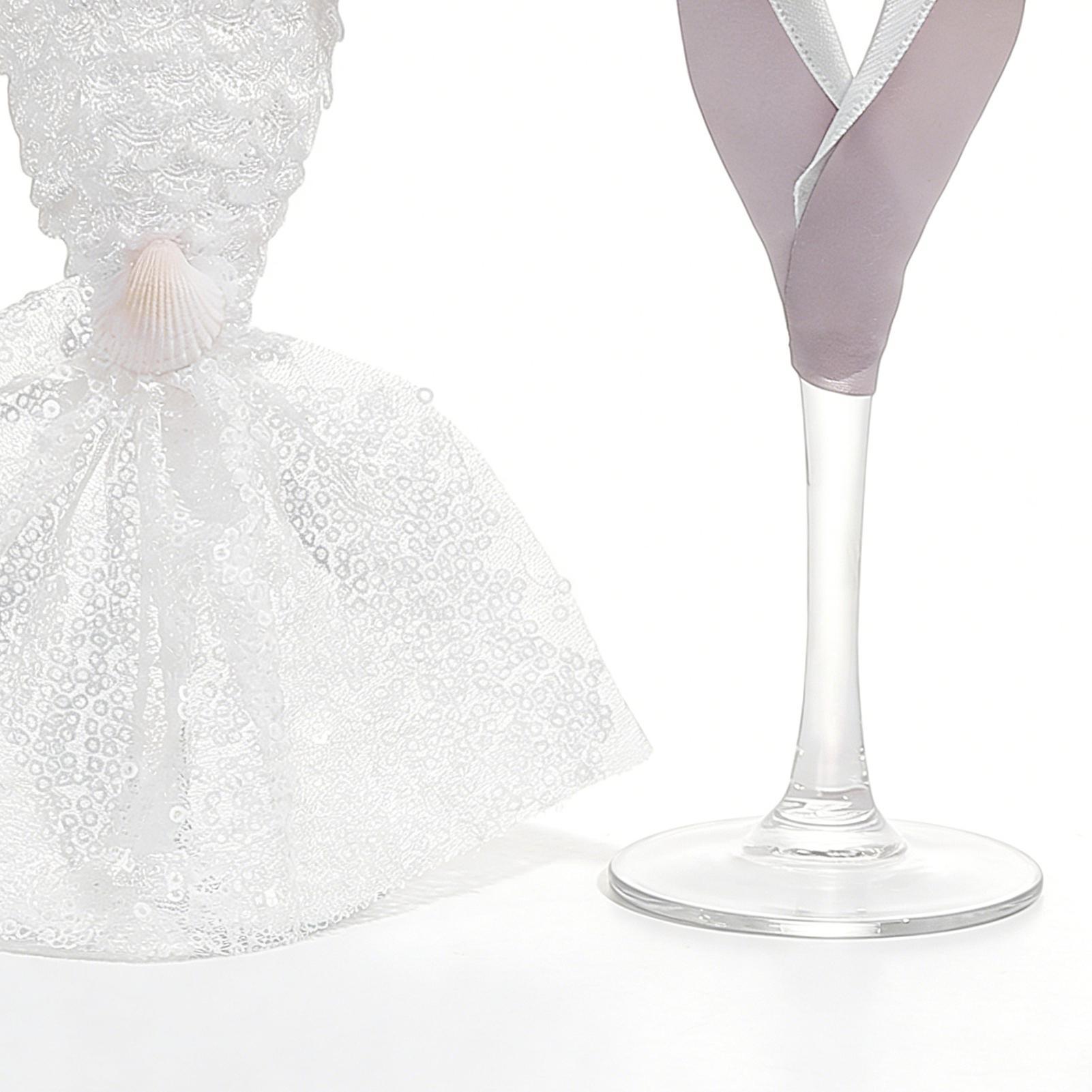 Óculos de noiva e noivo, 1 par - Champagne Flute Pair avaliação e preço