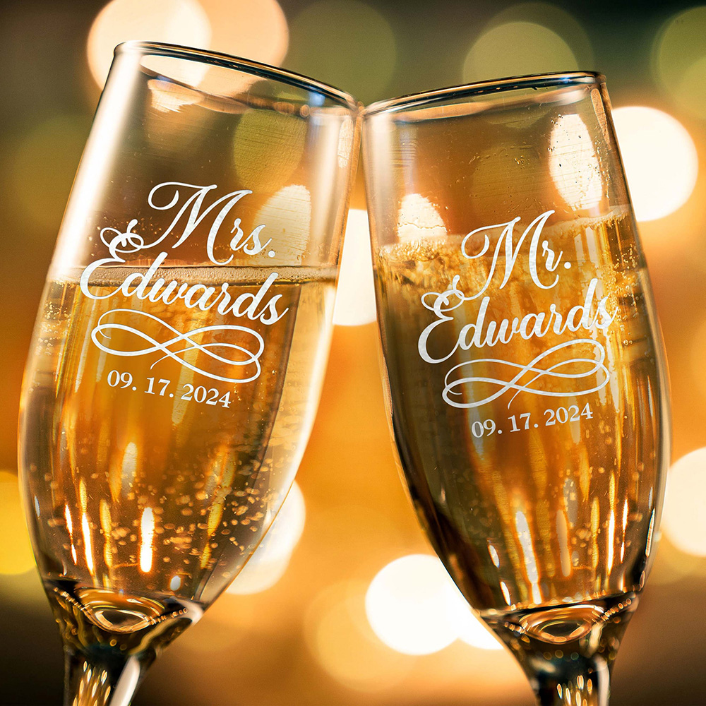 Conjunto personalizado de 2 fl - Champagne Flute Pair avaliação e preço