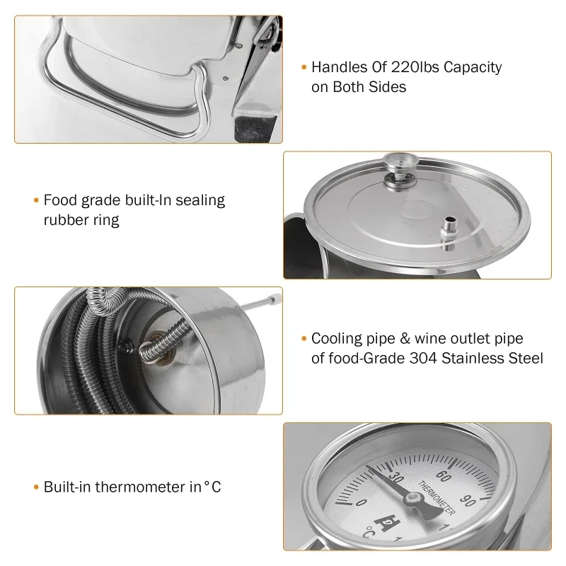 Destilador de Álcool 22L para  - Wine Beer Distillation avaliação e preço