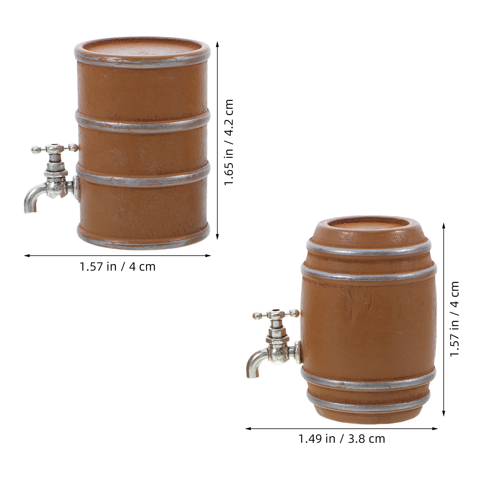 2 Peças de Barril de Madeira e - Wine Beer Garden avaliação e preço