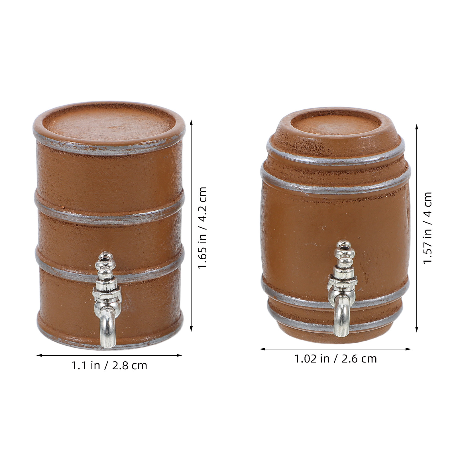 2 Peças de Mini Barris de Made - Wine Beer Garden avaliação e preço
