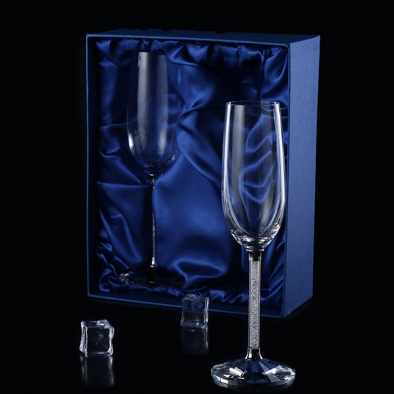 Copo de vidro de vinho de casa - Champagne Flute Pair avaliação e preço