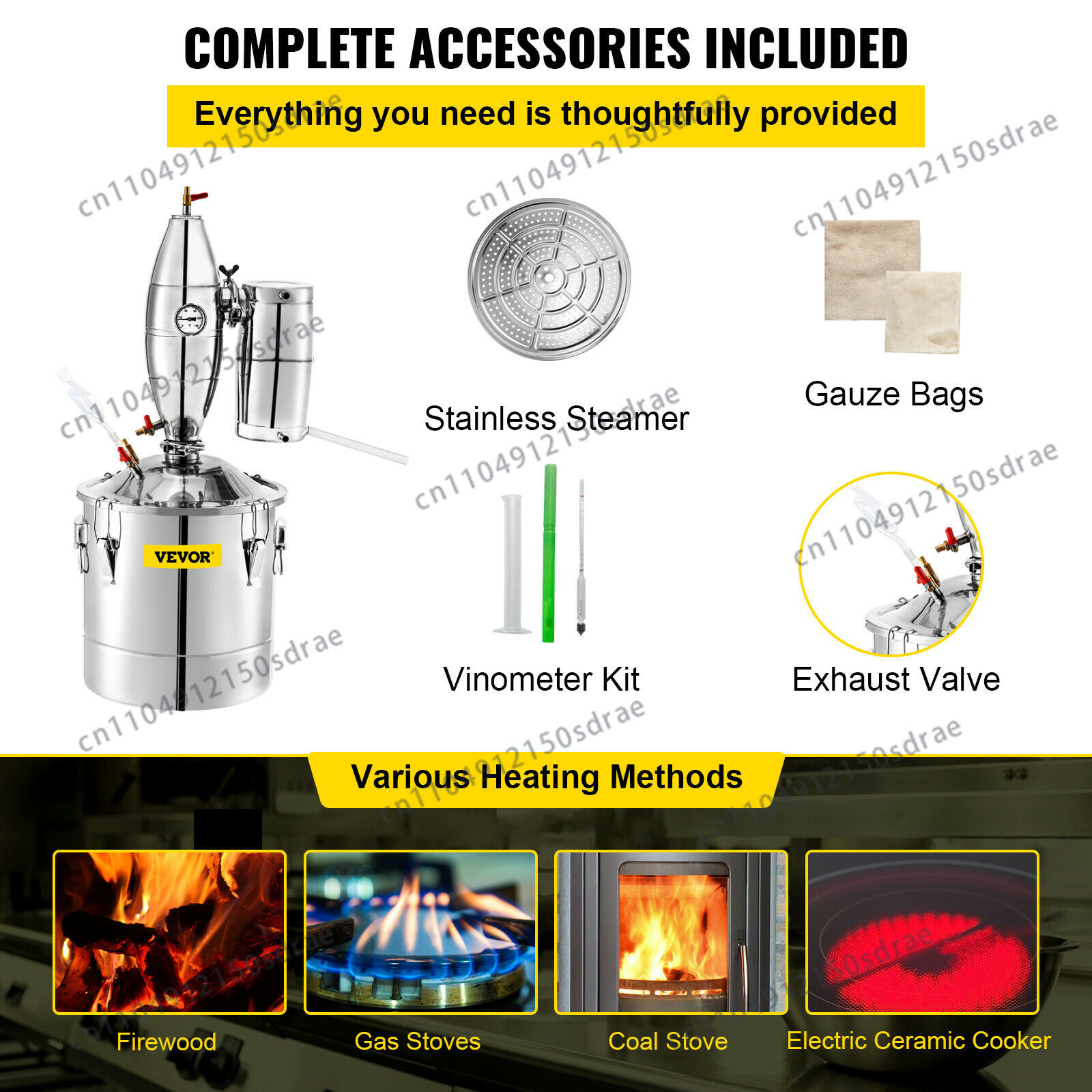 SucceBuy 20L-70L Máquina Desti - Wine Beer Distillation avaliação e preço