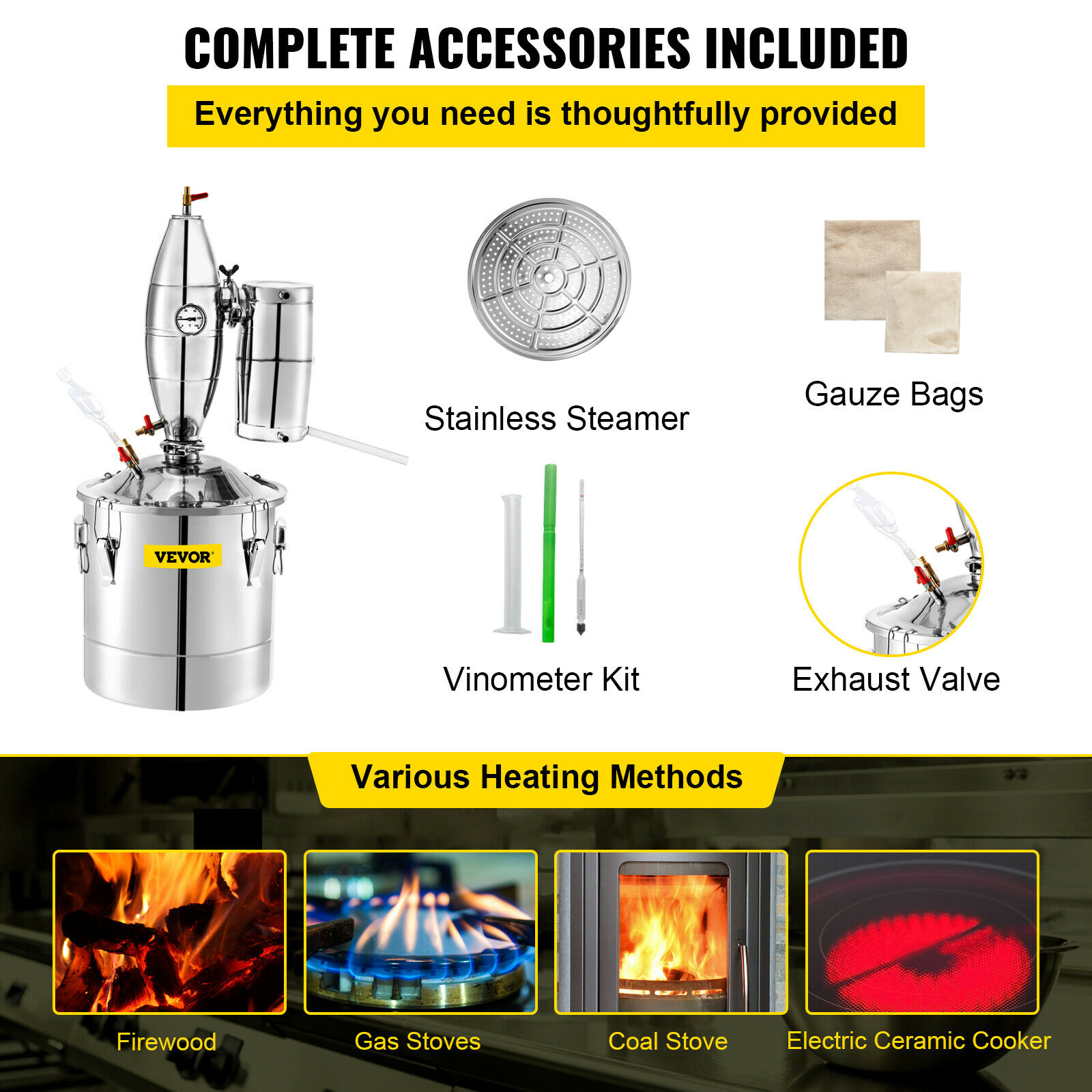 SucceBuy 20L-70L Máquina de de - Wine Beer Distillation avaliação e preço