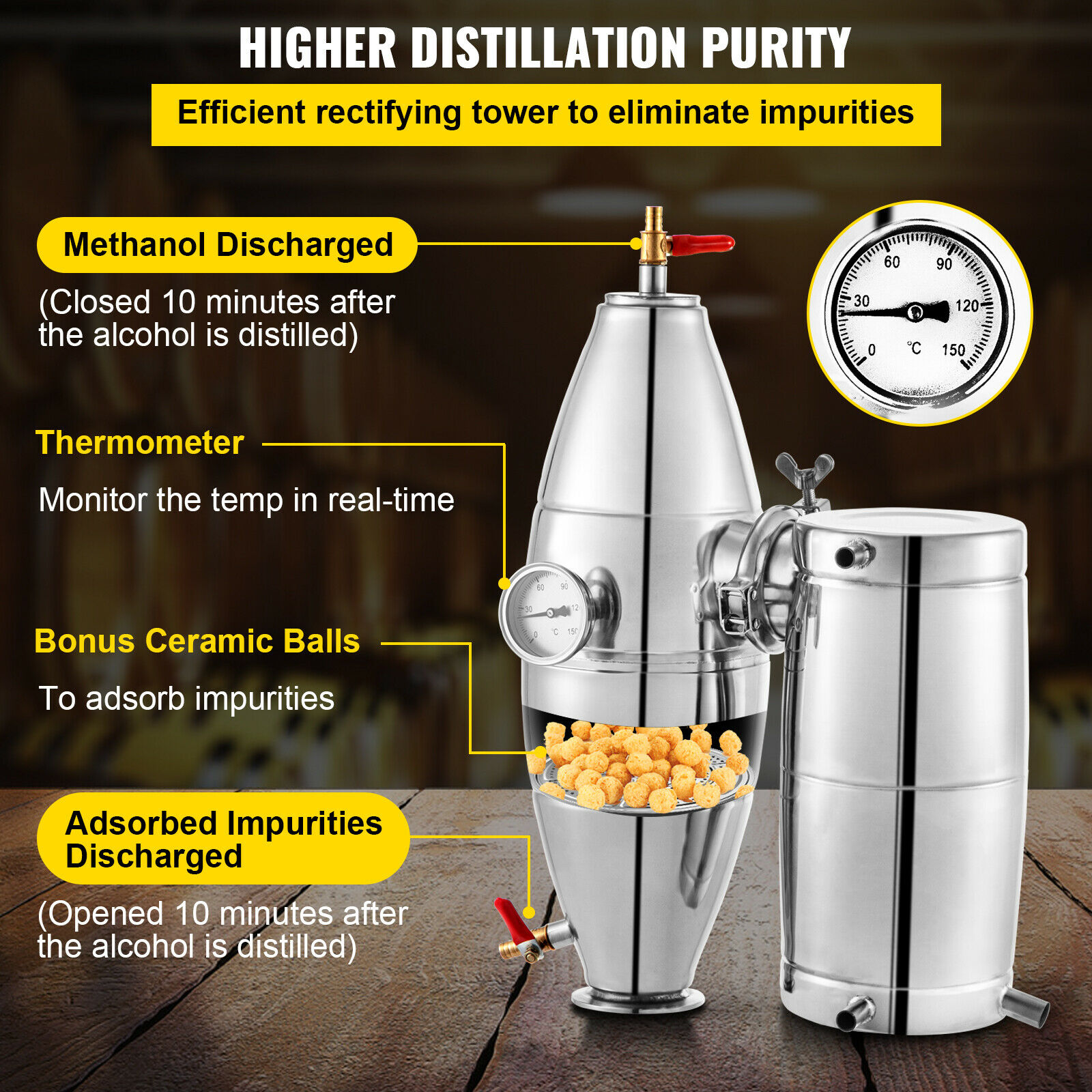 SucceBuy 20L-70L Máquina de de - Wine Beer Distillation avaliação e preço